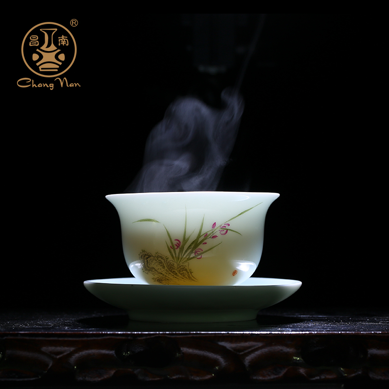 Chang south tureen jingdezhen ceramic cups kung fu tea bowl only three tureen tea cups to use