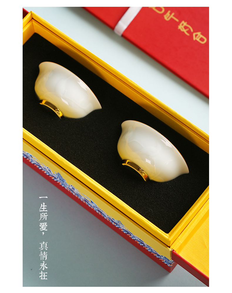 Chang south of jingdezhen ceramic wedding gift set one hundred good close girlfriends a gift for a cup of gift box package