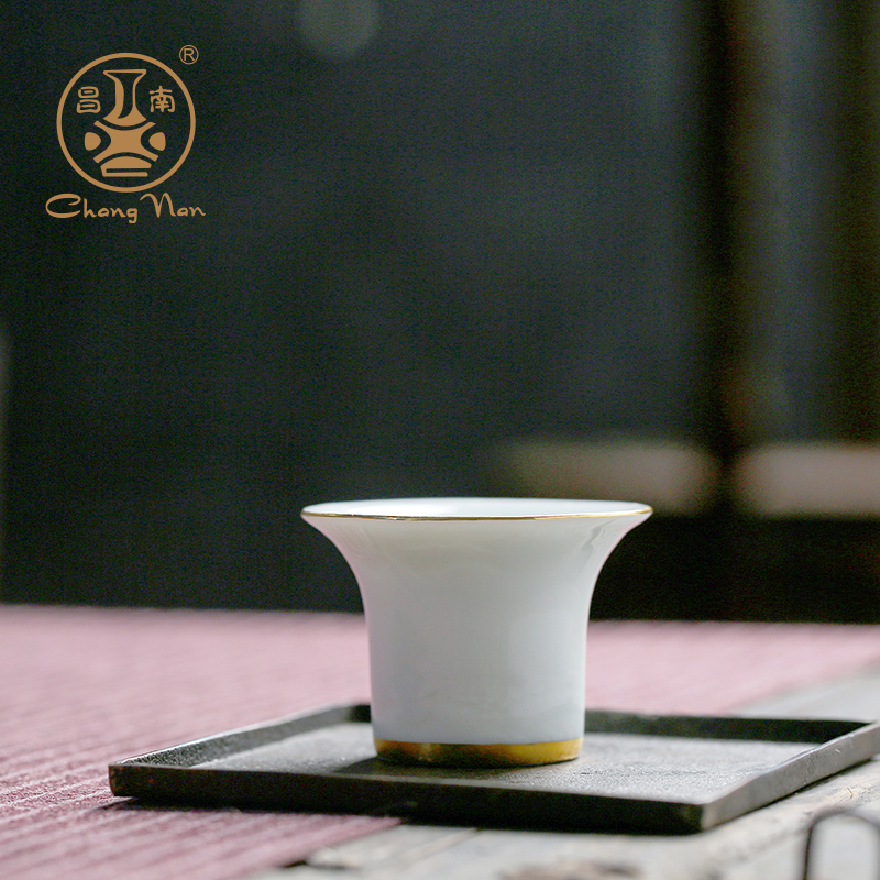 Prosperous south of jingdezhen ceramic film single green fuels the kung fu master cup sample tea cup individual cup of spring, summer, autumn and winter fragrance - smelling cup