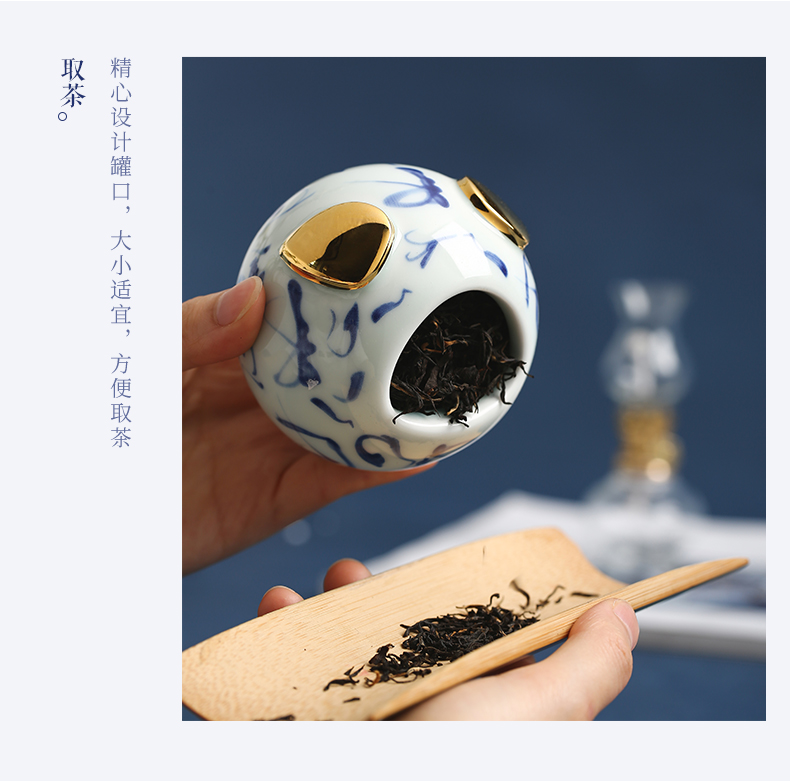 Chang south of jingdezhen ceramic tea packaging gift box receives ancient up old camellia to blessing pig small caddy fixings
