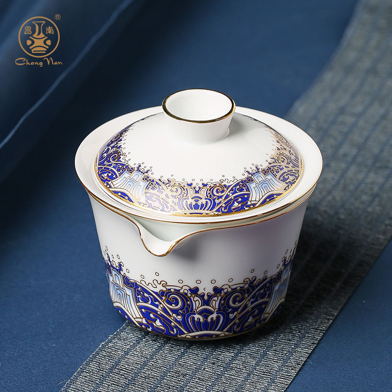 Chang south crack portable travel a pot of tea ceramics three gift shou yi mercifully pot fortuna 's suit