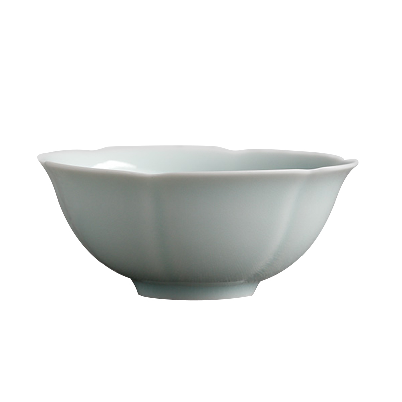 Chang south jingdezhen shadow green pure color ceramic tableware carved dishes household jobs rainbow such as bowl dish plate heat insulation bowl set
