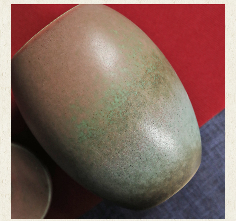 Plain film caddy fixings ceramic Japanese household seal pot variable moisture restoring ancient ways of tea warehouse storage tanks super