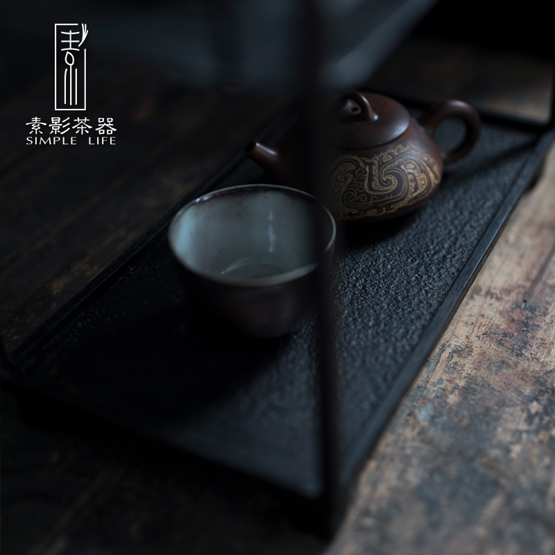 Element shadow manually restoring ancient ways, wrought iron tea stall, the tea taking to receive iron shelf natural history shelf rack tea sitting room adornment