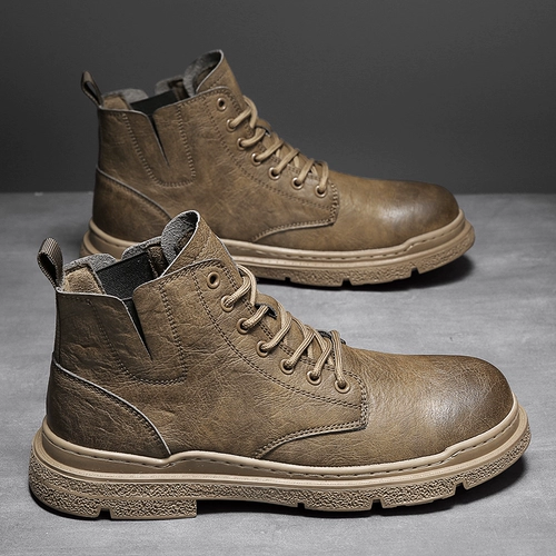 Martens, высокие туфли в английском стиле для кожаной обуви, износостойкие рабочие короткие сапоги, в британском стиле