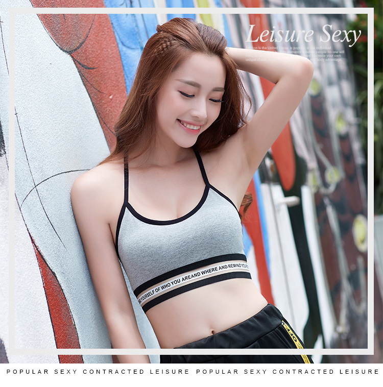 Đồ lót thể thao dù đẹp trở lại liền mạch quấn ngực áo ngực của học sinh cấp ba chống chiếu sáng không có vòng thép cô gái đồ lót mùa hè áo ngực không dây
