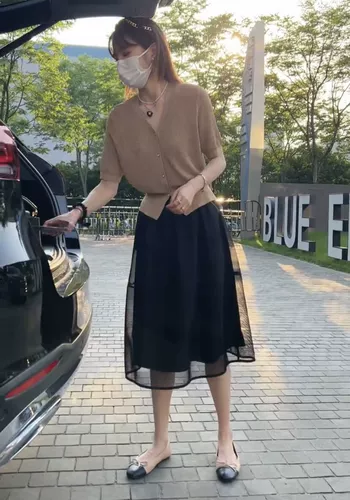 Трикотажный летний кардиган, тонкая футболка, короткий рукав, V-образный вырез, оверсайз, свободный крой