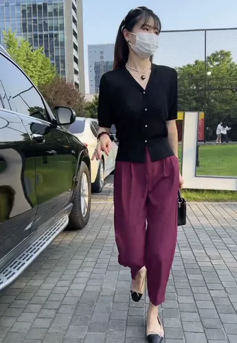 Трикотажный летний кардиган, тонкая футболка, короткий рукав, V-образный вырез, оверсайз, свободный крой