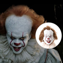 Movie clown back to the soul latex headgear costume Halloween cos horror clown mask tricky scary funny