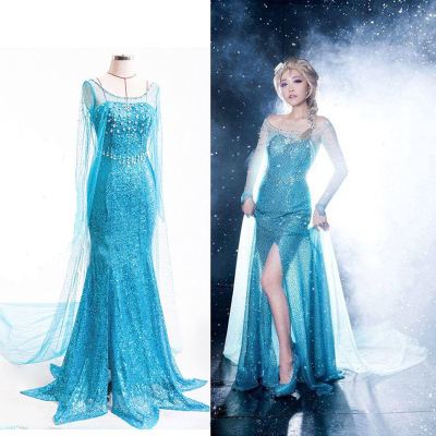 taobao agent Small princess costume, dress, clothing, halloween, cosplay, “Frozen”