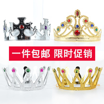 Halloween crown hat party net red headdress baby Adult goddess Childrens holiday shoot pair dress up king crown