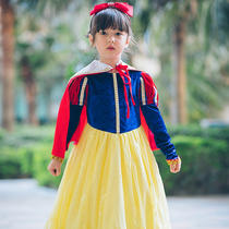 Snow White dress 61 Childrens performance costume Frozen Princess Elsa dress Birthday mopping skirt