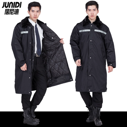 Зимнее длинное пальто, длинный пуховик для работы, увеличенная толщина