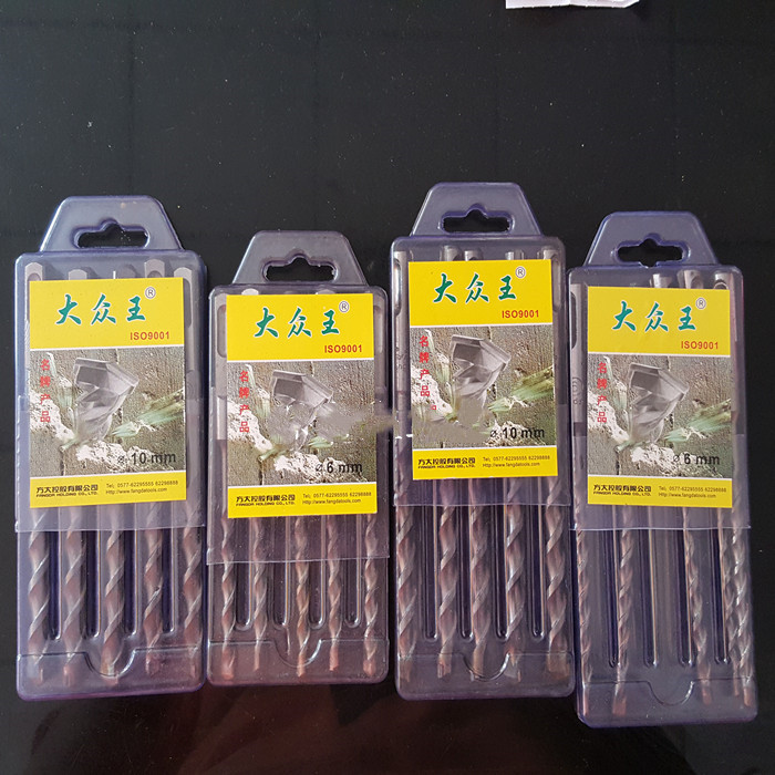 Volkswagen King Impact Drill Bit Round Handle Square Handle Four Pit Two Groove Drill Bit Special Impact Drill Bit for Metal Mixed Suspicious Soil