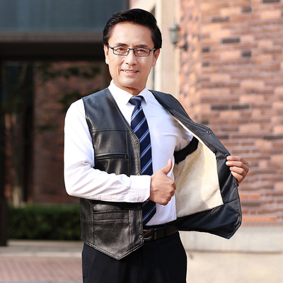 【顺丰全国包邮】加绒加厚！保暖皮马甲