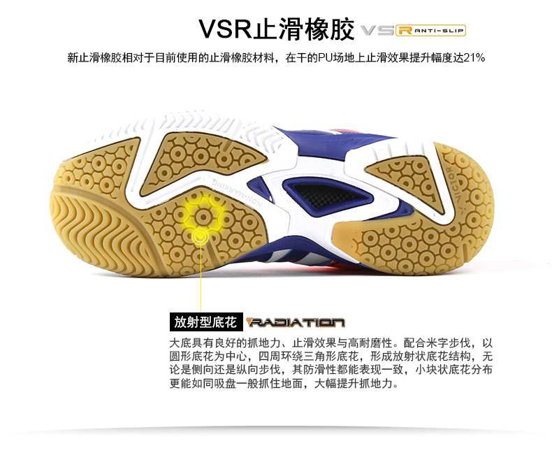 Giày cầu lông Wicker cho nam và nữ thể thao thoáng khí đàn hồi cao mang toàn diện lớp A610 chiến thắng trong sự kìm kẹp giày the thao năm 2020