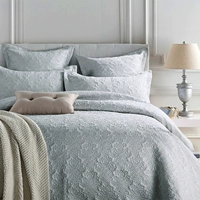Biệt thự cao cấp mô hình phòng ngủ trải giường đôi châu Âu quilting bởi bông trải giường dày tấm bông chăn 2 thảm trải giường cao cấp