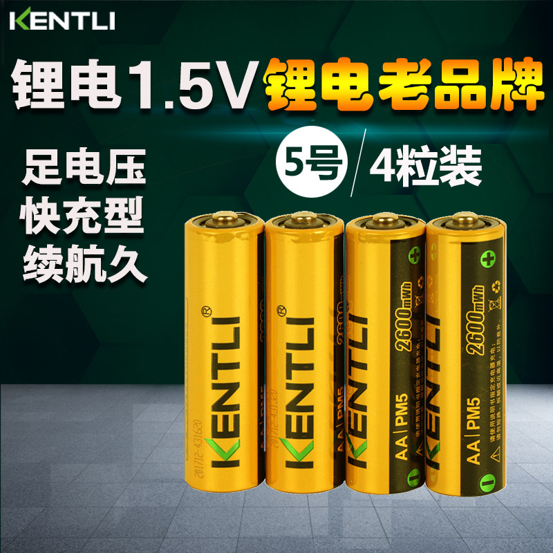 KENTLI Kintley Lithium Battery No. 5 5V can charge fast toy handle blood pressure meter intelligent door lock universal