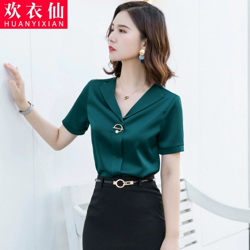 Сексуальная летняя ретро рубашка, в корейском стиле, короткий рукав, сезон 2021