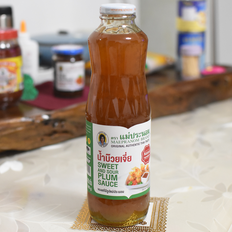 Mother Bannon Plum Sauce Thai Original Imported Tebalnon Acid Sweet Dip Sauce Stained With Plum Jam Spring Roll Sauce 980 gr