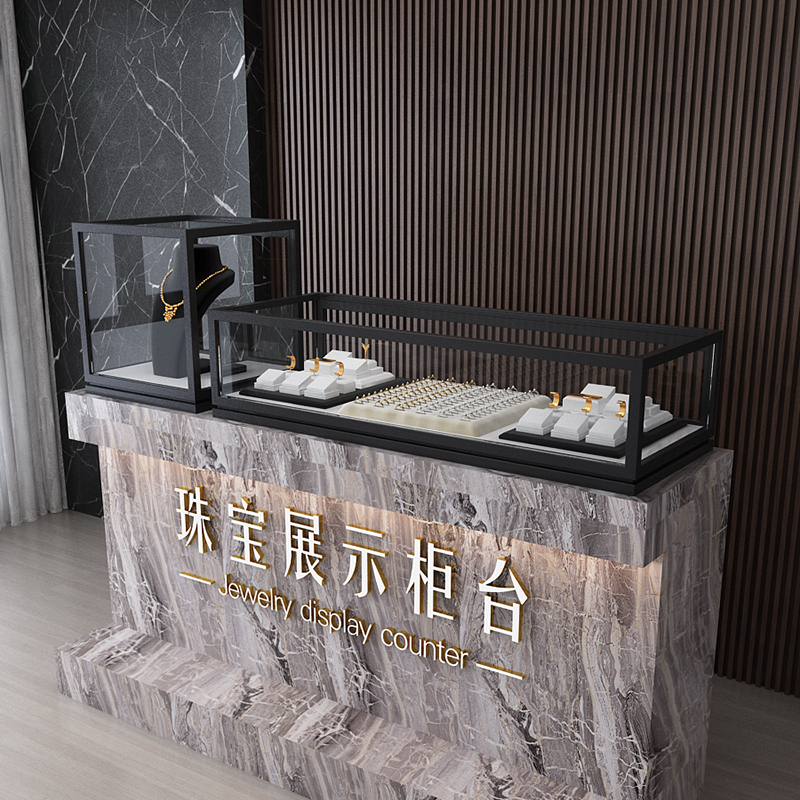 Jewelry Show Cabinet Glass Transparent Countertops Small Cabinets Refined Products Show Rack Jewellery Watches Exhibition Ornament Cabinet Customised