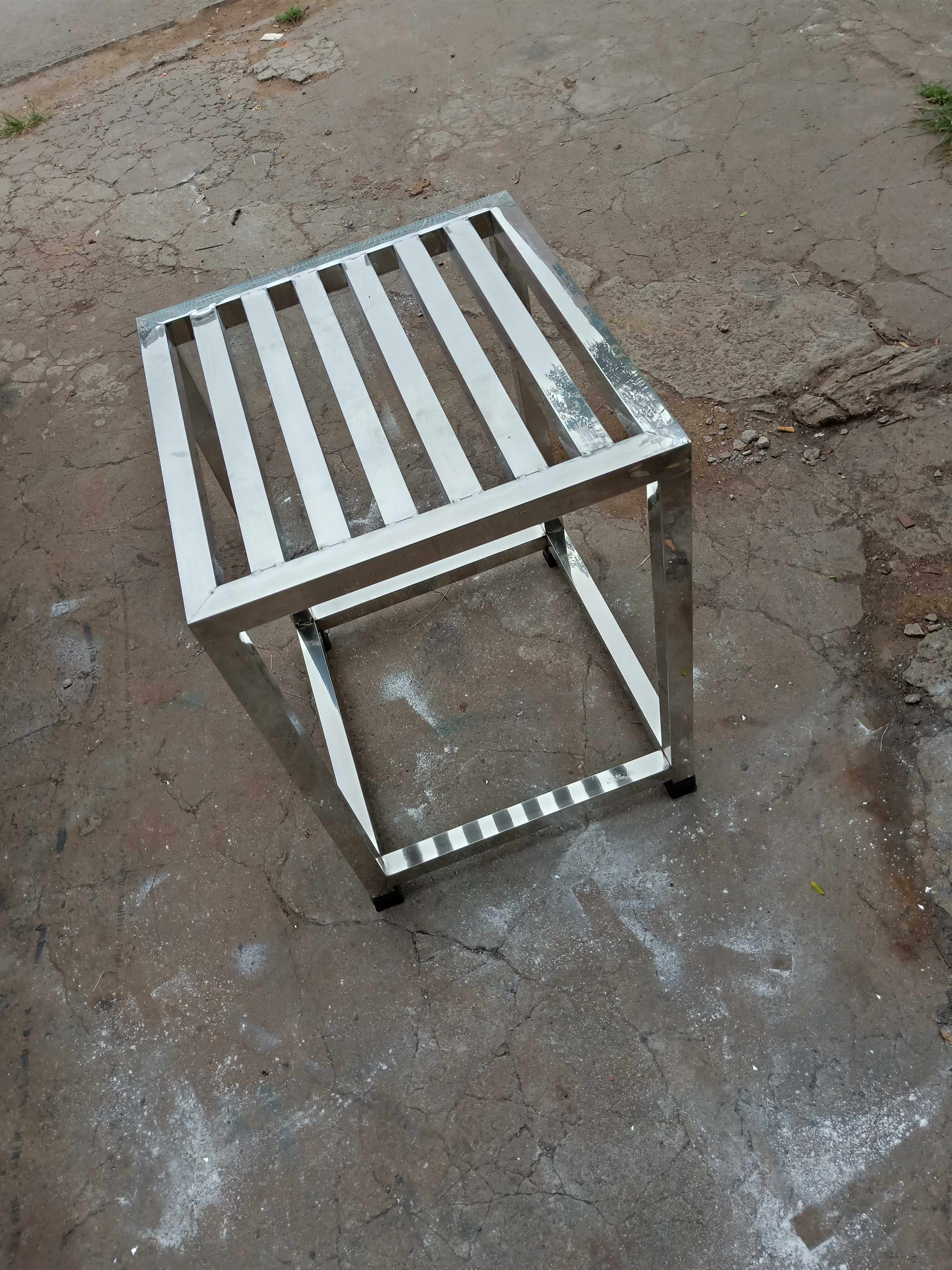 Stainless steel shelf customized kitchen rack Bathroom layer beat workbench vegetable rack tea frame