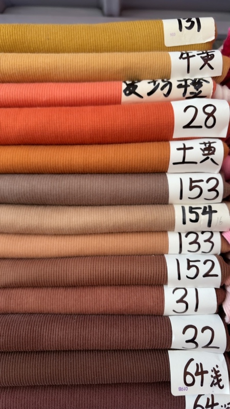 Lijia 2:2 Spring, Autumn, and Winter Style All-Cotton Stretch Ribbed Clothing with Sleeves, Collar, and Hem. the Pictures May Differ from the Actual Product in Color