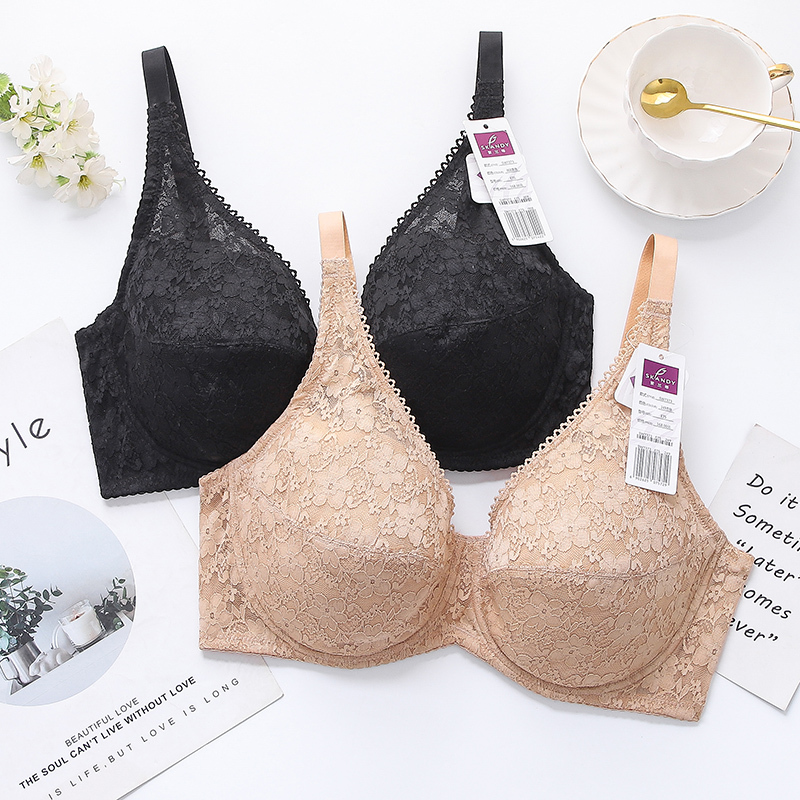 Purpleland Genuine Women's Lingerie Thin Full Cup Bra Push-Up for Large Busts, Makes Large Busts Look Smaller, Plus Size Bra Sw7373 Purpleland Genuine Women's Lingerie Thin Full Cup Bra Push-Up for Large Busts, Makes Large Busts Look Smaller, Plus Size Bra Sw7373
