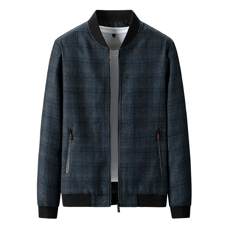 Men's jacket thin jacket men's spring 2022 new middle aged men's clothes daddy autumn clothes spring and autumn jacket blouses