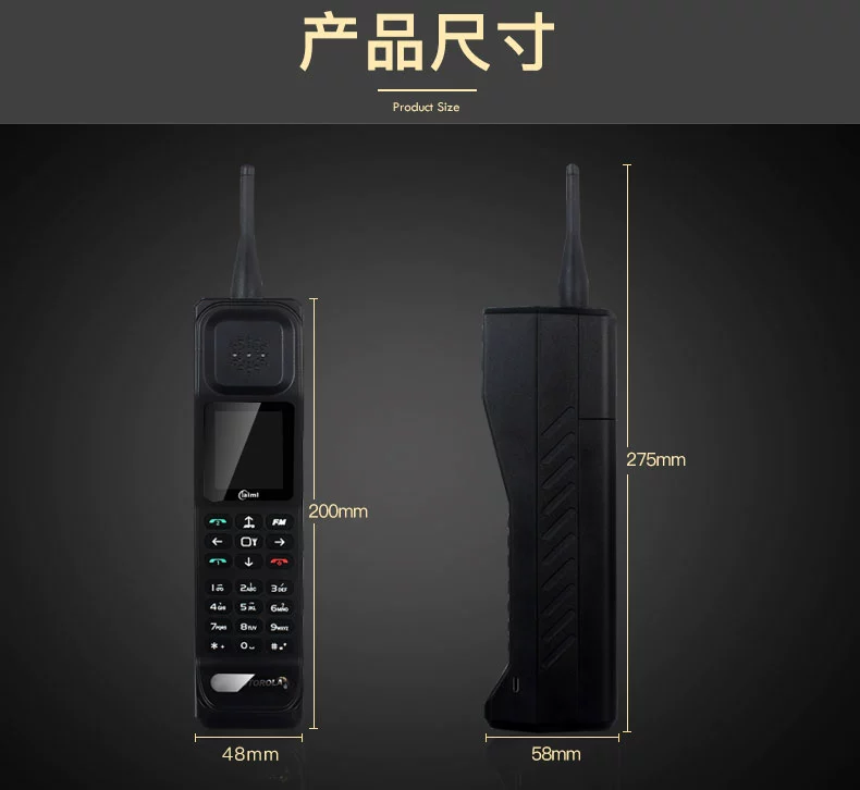 Taiml / Tameli KR999 Big Brother Mobile Antique Vintage Nỗi nhớ Mới Retro Mobile Old Man Lớn - Điện thoại di động