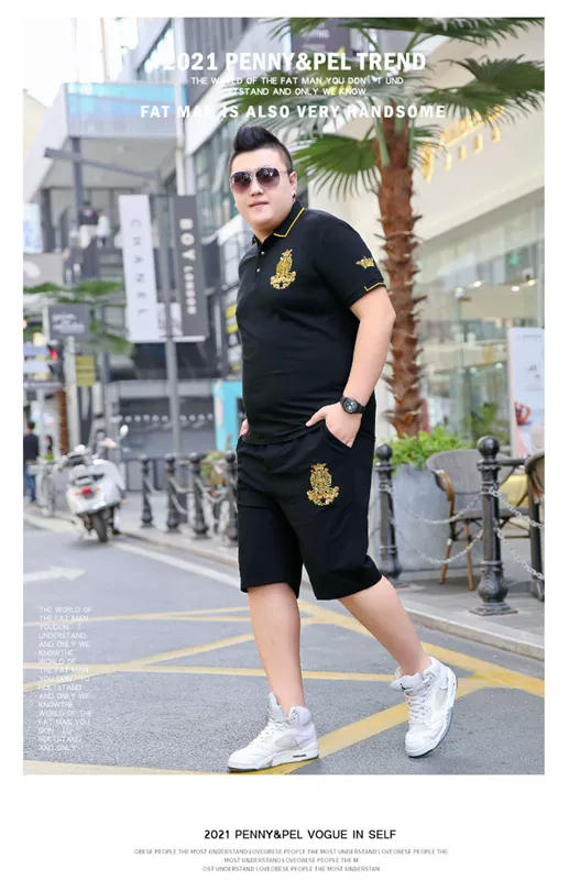 Cộng với béo cộng với size bé trai thời trang quần short giản dị - Quần Jogger