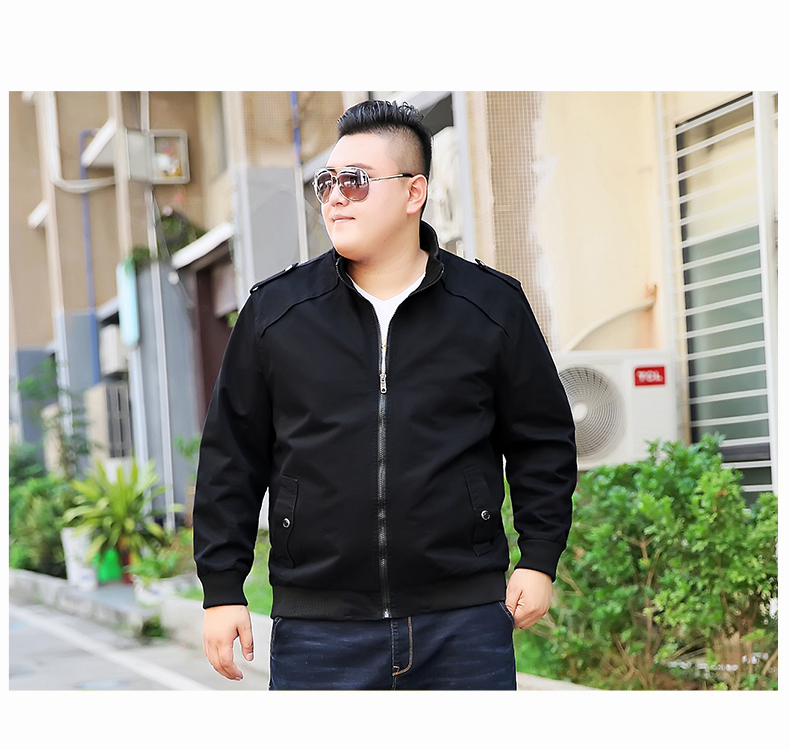 Đặc biệt chất béo cực lớn cho nam áo khoác béo chất béo mùa thu béo quá khổ cộng với phân bón áo khoác XL quần ngắn
