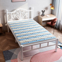 Single folding bed household 1 2 m lunch break simple bed reinforced portable iron bed office hard plate wire bed