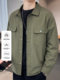 Work shirt-style jacket men's spring and autumn 2025 new trendy high-end cotton jacket men's autumn top