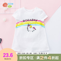 Beibeiyi girl dress 2021 summer new cotton foreign style skirt little girl Korean princess skirt thin