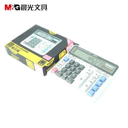 Бесплатная доставка Chenguangbiao Calculator ADG98117 Бизнес -офис настольный настольный компьютер большой настольный компьютер Солнечная энергия