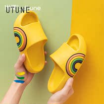 Utone Lovers Cool Slippers Female Summer Tennis Red Ins Fashion House With Indoor Anti-Slip Bathroom Bath male outwear