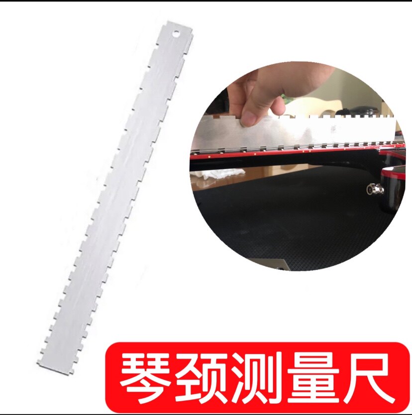 Guitar neck pint wire fingerboard bending degree rugged notch steel calliper repair and maintenance regulation measuring tool