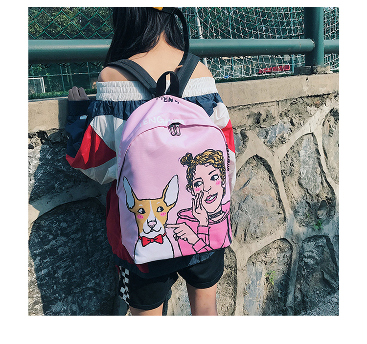 Ins vụ nổ trường bag 2018 mùa hè Hàn Quốc phiên bản của ulzzang vui vai túi học sinh trung học cá tính hip hop ba lô triều balo thời trang nữ