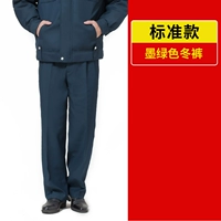 Зеленые зимние штаны