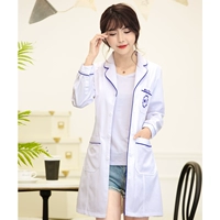 Белый скрытый синий рукав