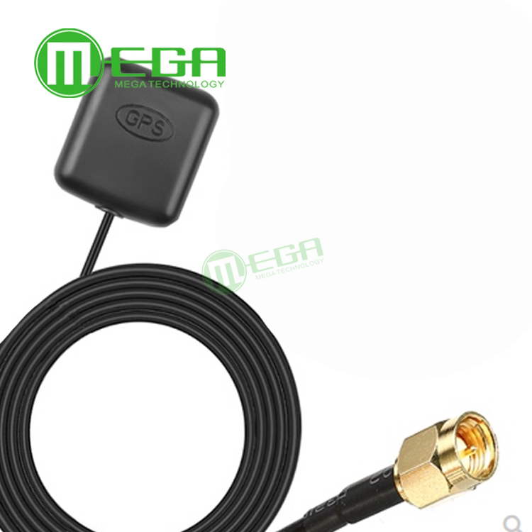 GPS Beidou dual frequency active antenna on-board DVD navigation antenna SMA male head line length 3 m