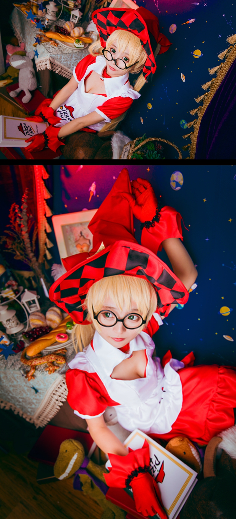 Vua vinh quang COS Angela ma thuật nhỏ nấu ăn Quần áo COS Angela cosplay tóc giả đạo cụ cuốn sách cosplay 2b