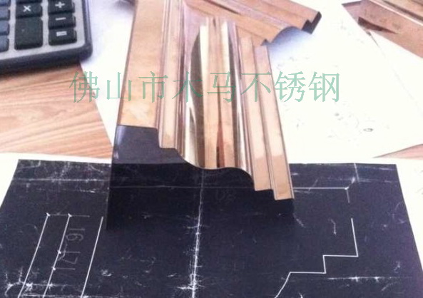 Stainless steel trim strip door cover door frame background wall wrapping European-style photo frame for color line engineering