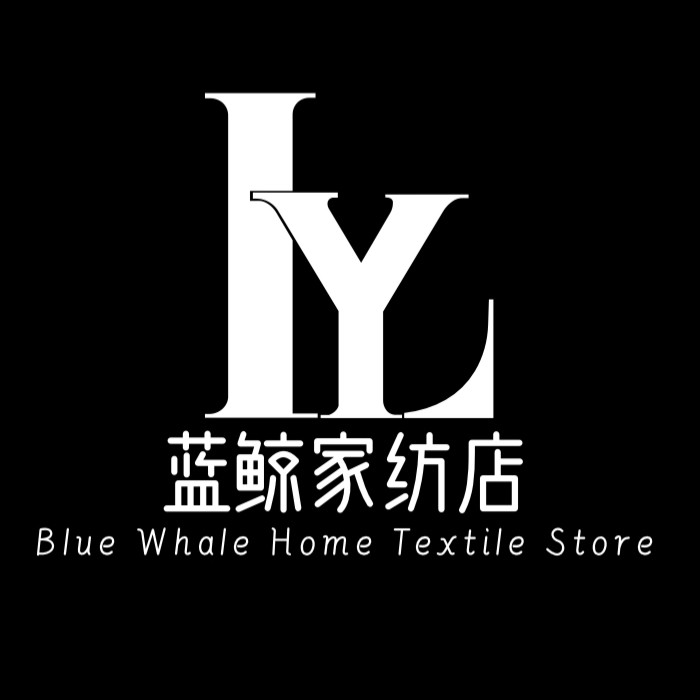 蓝鲸家纺店的LOGO