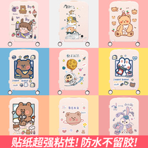 Cartoon cute big suitcase stickers ins wind room wall trolley suitcase suitcase decorative sticker waterproof