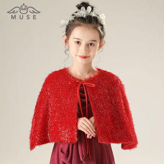 girls winter chinese style children's cloak