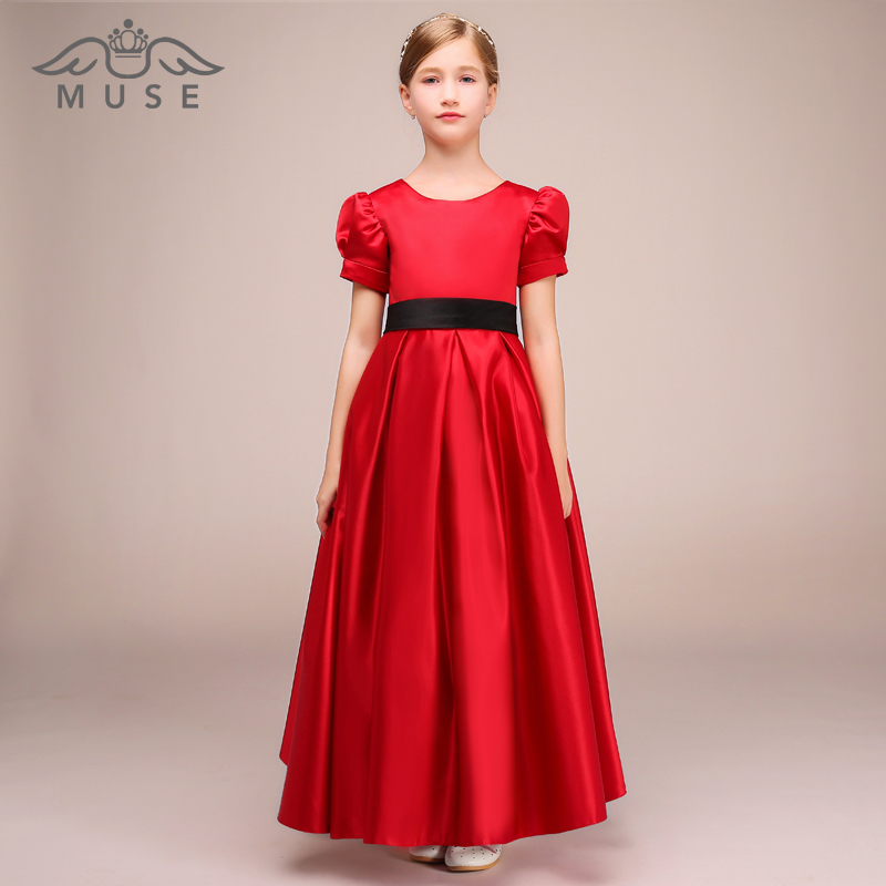 MUSE trẻ em mới ăn mặc công chúa váy cô gái hiệu suất đàn piano váy công chúa váy sân khấu sàn catwalk máy chủ quần áo quần áo trẻ em xuất khẩu