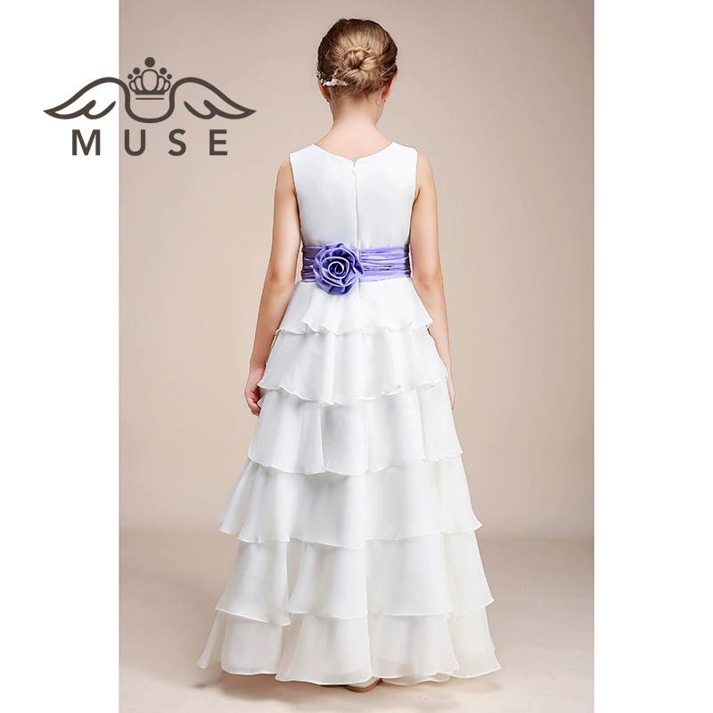 MUSE Children Dress Princess Dress Girl Flower Girl Wedding Dress Tutu Costume Piano Hosting Catwalk Dress - Váy trẻ em