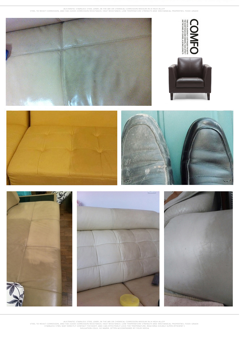 nước lau giày trắng Da Leather Care Cleaner Bảo dưỡng Dầu Da Sofa Khử trùng Da không màu Da dầu Kem làm sạch Da - Nội thất / Chăm sóc da 	xi đánh giày túi xách